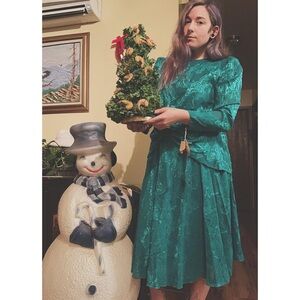 VTG 1980s Darcy drop waist dress